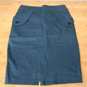 Pencil skirt, made in San Francisco.